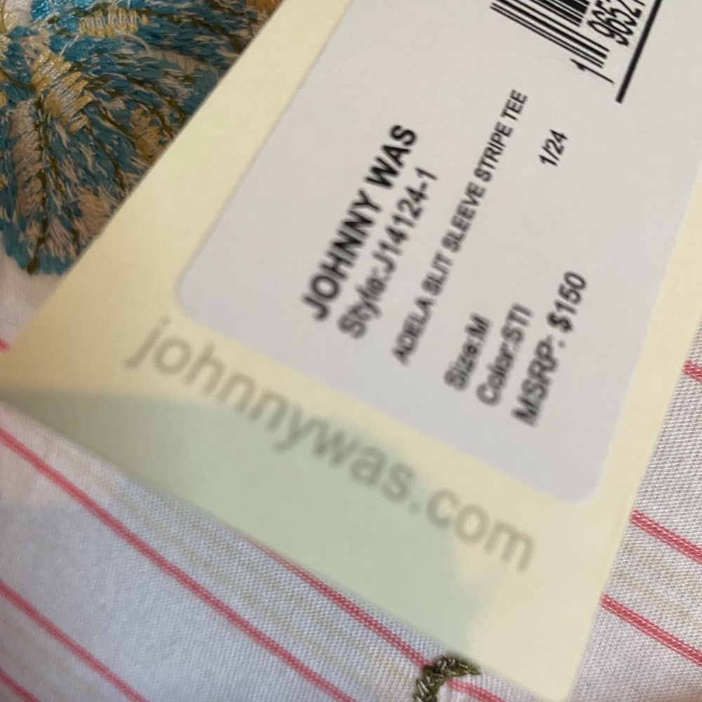 Johnny Was Adele embroidered long sleeve tee - Picture 5 of 7